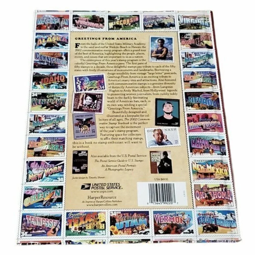 2002 Commemorative‎ Stamp Yearbook Hardcover Book (no Stamps) Pristine Condition